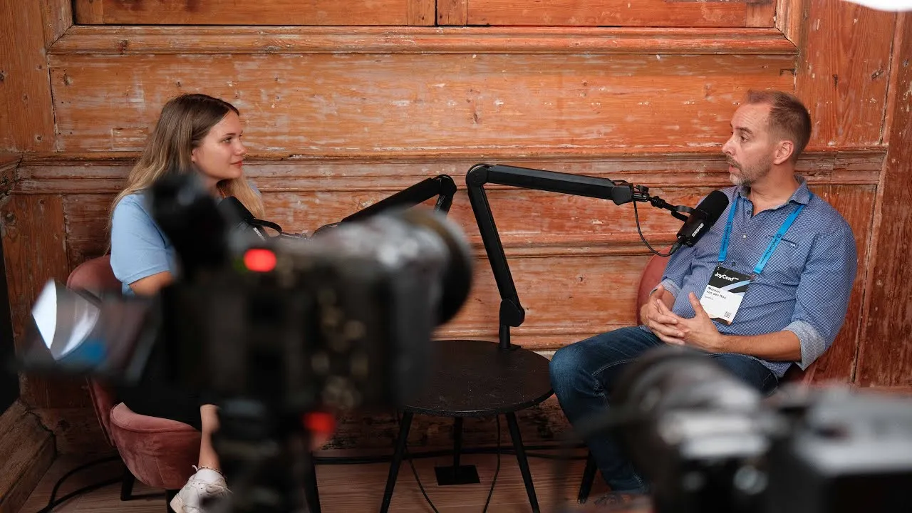 Interview after the talk at JoyConf 2025 in Felix Meritis, Amsterdam