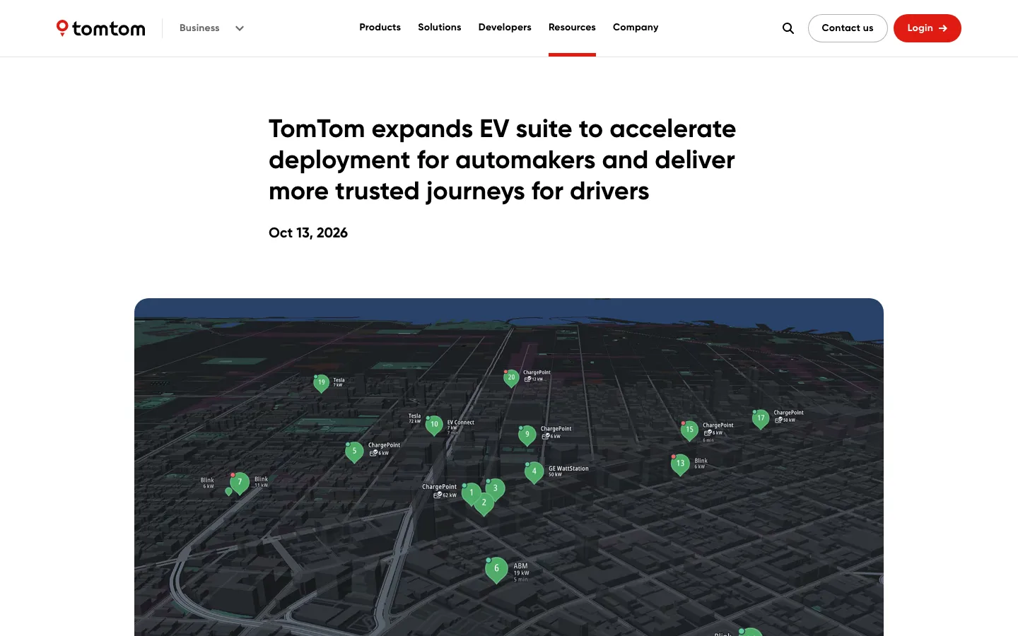 The TomTom newsroom with the latest press releases